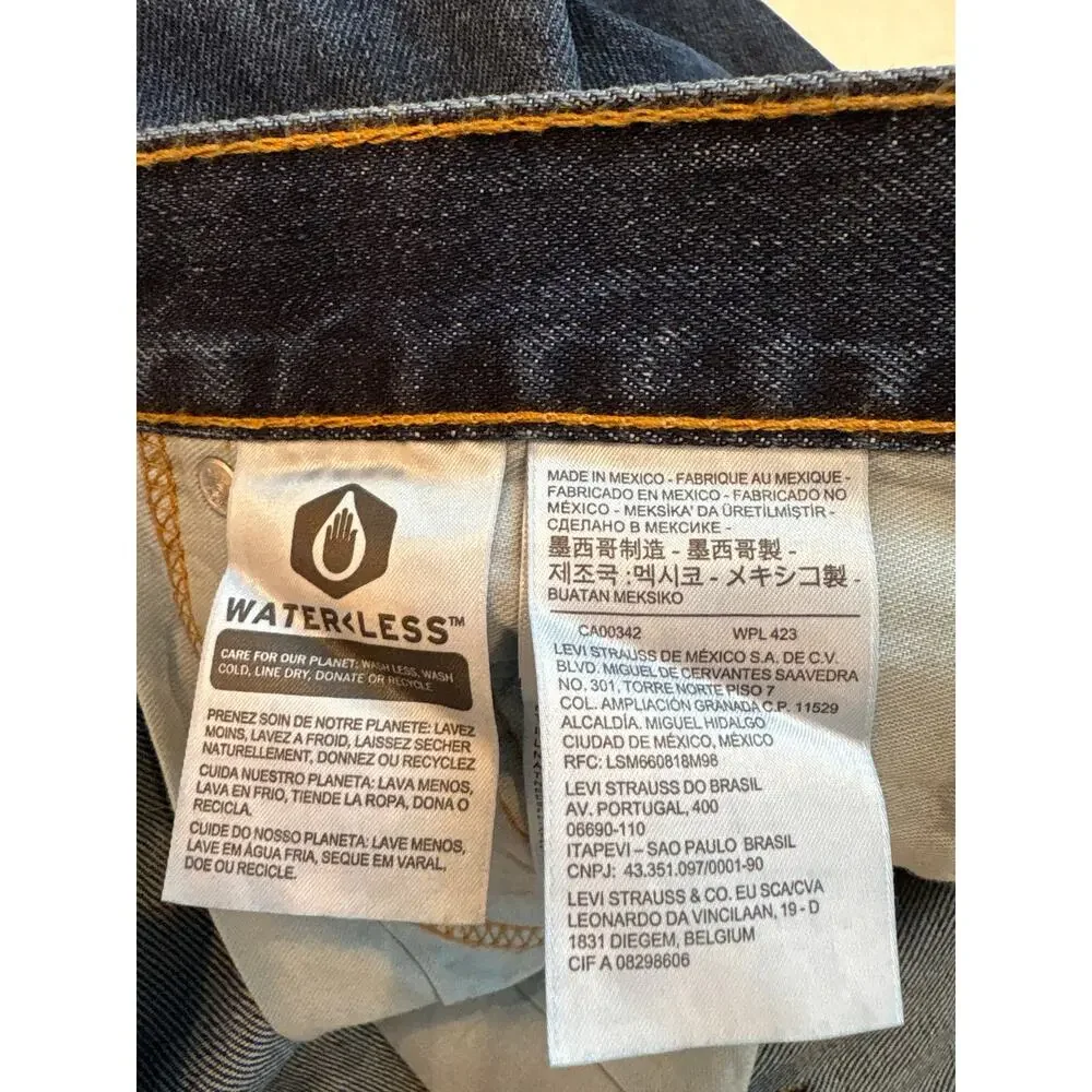 Levis 550 Jeans Mens Size 50x30 Blue Relaxed Fit Tapered Leg 100% Cotton Casual